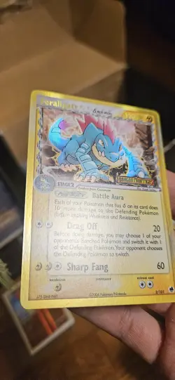 2006 POKEMON EX DRAGON FRONTIERS #2 FERALIGATR-REVERSE FOIL - Image 2