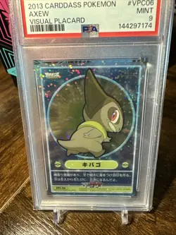 2013 Pokemon Carddass Visual Placard #VPC06 Axew PSA 9 - Image 5