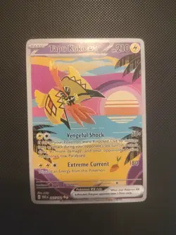 Pokemon Tapu Koko EX 247/182 SV04: Paradox Rift SIR Holo English 2024 - Image 1
