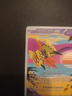 Pokemon Tapu Koko EX 247/182 SV04: Paradox Rift SIR Holo English 2024 - Image 3