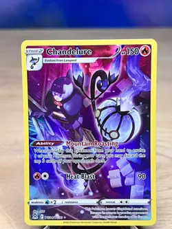 Lost Origin Trainer Gallery Chandelure TG04/TG30 Holo Rare Pokemon NM/M - Image 1
