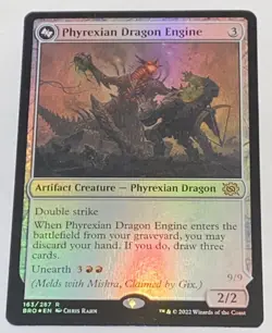 FOIL Phyrexian Dragon Engine 163/287 The Brothers' War MTG MAGIC NEW UNPLAYED - Image 1