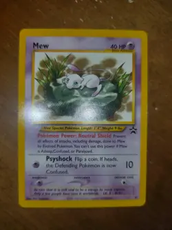 Pokemon Mew Card 47 Promo Black Star Wizards of the Coast Near Mint - Image 1