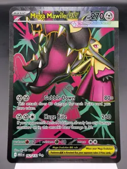 Mega Mawile ex 162/132 - Full Art Ultra Rare - Mega Evolution Pokemon Card MINT - Image 1