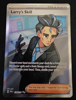 Pokemon Card Larry's Skill 139/131 Prismatic Evolutions Ultra Rare NM - Image 3