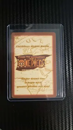 2001 BANDAI One Piece Hyper Battle H28 SANJI ZORO LUFFY CREW SCARCE VINTAGE CARD - Image 2