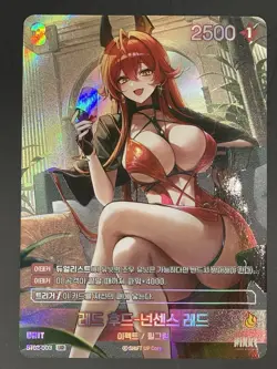 NIKKE Red Hood BT02-03 UR Nivel Arena Korean Trading Card - Image 1