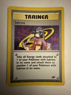 Sabrina Trainer Gym Challenge Holo 20/132 Pokemon Card 2000 TCG WOTC - Image 1