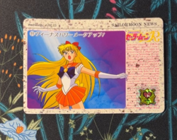 #111 Sailor Moon R Card 1990s Amada Naoko Takeuchi BANDAI Japan vintage -A2 - Image 1