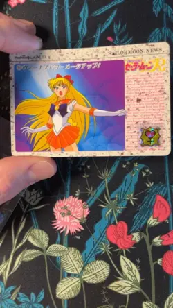 #111 Sailor Moon R Card 1990s Amada Naoko Takeuchi BANDAI Japan vintage -A2 - Image 3