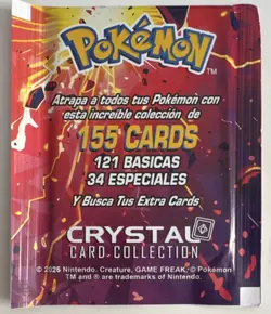 Pokemon Crystal Card Collection Pack Holographic 2025 - Image 2
