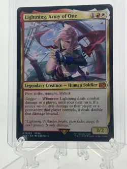 NM - Lightning, Army of One, 0233 - Final Fantasy x MTG - Image 1