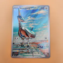 Pokemon TCG Skarmory 209/191 2024 Surging Sparks Illustration Rare Card NM - Image 1