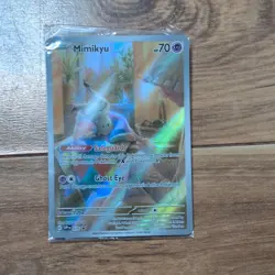 Pokemon Mimikyu SVP 075 Promo Full Art Holo SV Black Star English TCG Card - Image 1