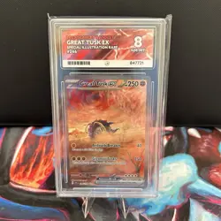 Pokemon Great Tusk EX Card 246/198 Scarlet & Violet Ace 9 - Image 1