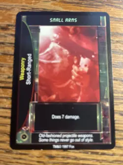 Rare Promo 1997 Aliens vs Predator Collectible Card Game CCG - Small Arms (RPG) - Image 2