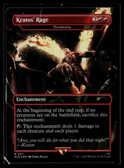 Kratos' Rage - Pyrohemia R Secret Lair Drop Series 2211 NM MTG FOIL - Image 1