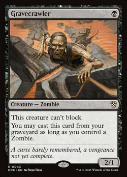 1 x Gravecrawler - Commander: Aetherdrift - NM-Mint - MTG - Image 1