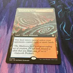 Turbulent Springs MINT Extended Art 105 Strixhaven Commander SOC MTG R Unplayed - Image 2