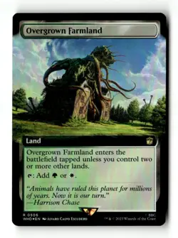 MTG | Overgrown Farmland | WHO | Foil | Moderately Played | English - Image 1