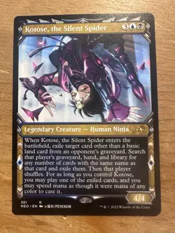 Kotose, the Silent Spider (Showcase) Kamigawa: Neon Dynasty Regular MTG - Image 1