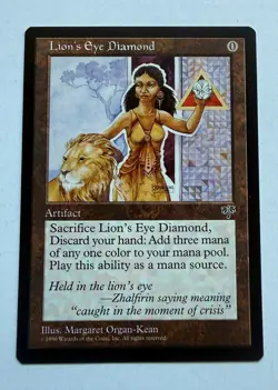 MTG (Magic the Gathering)-Lion's Eye Diamond-NM-Mirage Free Shipping! - Image 1