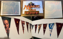 MTG (Magic the Gathering) Super Rare Promo Pennant And Window Cling Lot!! - Image 1