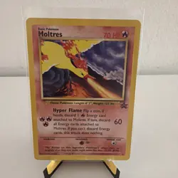 1999 Pokemon Moltres Black Star Promo #21 WOTC Legendary Bird - Image 1