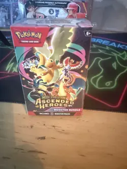Pokemon TCG Mega Evolution Ascended Heroes Booster Bundle 6 Pack New Sealed - Image 1