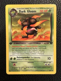 Pokemon TCG Dark Gloom 1st Edition 36/82 Team Rocket WOTC - Image 1