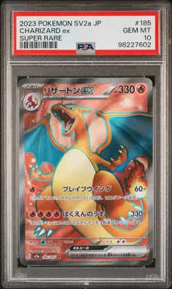 2023 Pokemon Sv2a JP Charizard ex Super Rare 185/165 PSA 10 Gem Mint - Image 1