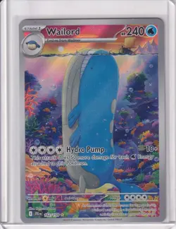 Pokemon Wailord 162/159 Illustration Rare Holo NM Journey Together - Image 1