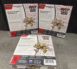 Pokemon Scarlet & Violet 151 Alakazam ex Collection Box Lot of 3 English TCG - Image 2