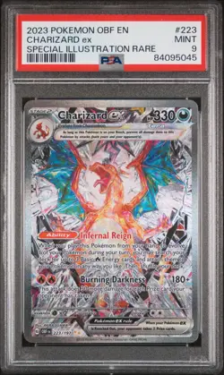 Pokemon Obsidian Flames Charizard EX Special Illustration Sir #223/197 PSA 9 - Image 1