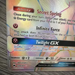 Pokemon Gardevoir GX 159/147 Sm-Burning Shadows Rainbow Rare 230 HP Holo - Image 5