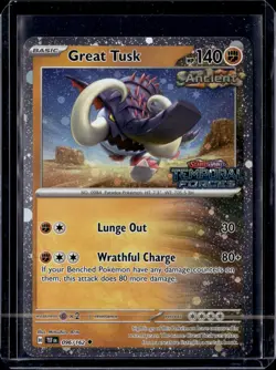 Great Tusk - 096/162 / Cosmos Temporal Forces Stamped 2024 NM / Pokemon TCG - Image 1