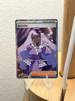 Pokemon TCG Jacinthe 110/088 Full Art Trainer – Perfect Order – Near Mint - Image 1