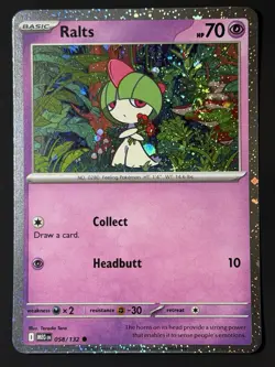 SWIRL 🌀Ralts 058/132 Mega Evolution Cosmos Holo Promo NM Pokemon TCG - Image 1