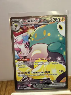 Iono's Bellibolt ex 183/159 Sv09: Journey Together Holo Pokemon - Image 1
