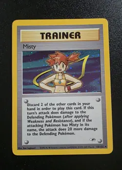 Pokemon TCG Misty Gym Heroes 18/132 Holo Holo Rare - Image 1