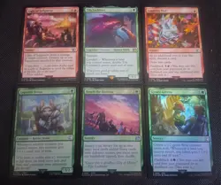 MTG Final Fantasy - Red Green - Lot - Extended Art - Foil - Image 2