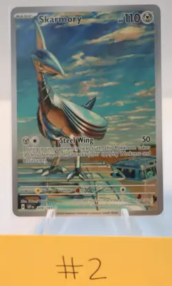 Pokemon TCG Surging Sparks Skarmory 209/191 Illustration Rare - Image 1