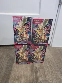 Pokemon TCG: Mega Evolution Ascended Heroes Booster Bundle - Lot of 4 - Image 1