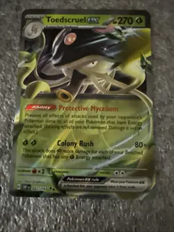 Pokemon Toedscruel ex 022/197 Scarlet & Violet Obsidian Flames Double Rare - Image 1