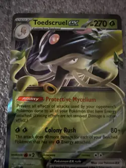 Pokemon Toedscruel ex 022/197 Scarlet & Violet Obsidian Flames Double Rare - Image 3