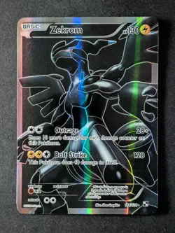 2011 Pokemon ZEKROM #114/114 Black & White Ultra Rare Full Art English - Image 1