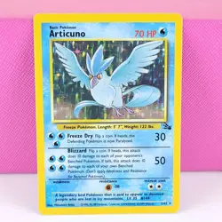 Articuno 2/62 Fossil Unlimited Holo Rare Pokemon LP - Image 1
