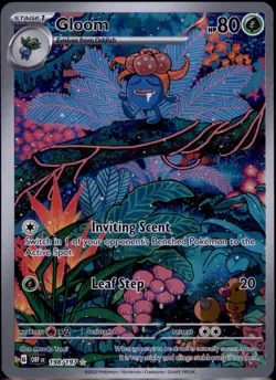 Gloom #198/197 Illustration Rare Obsidian Flames Pokemon 2023 LP - Image 1
