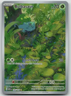 Bulbasaur IR 166/165 Pokemon 151 SV MEW EN TCG 2023 Special Illustration Rare - Image 1