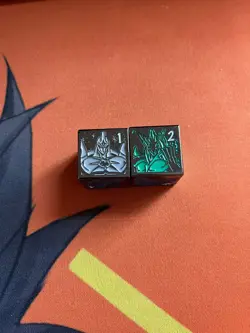 Amanda Lapalme Mana Moon Art Metal Dice Sleeve Chief Elemental Hero Neos Yugioh - Image 1